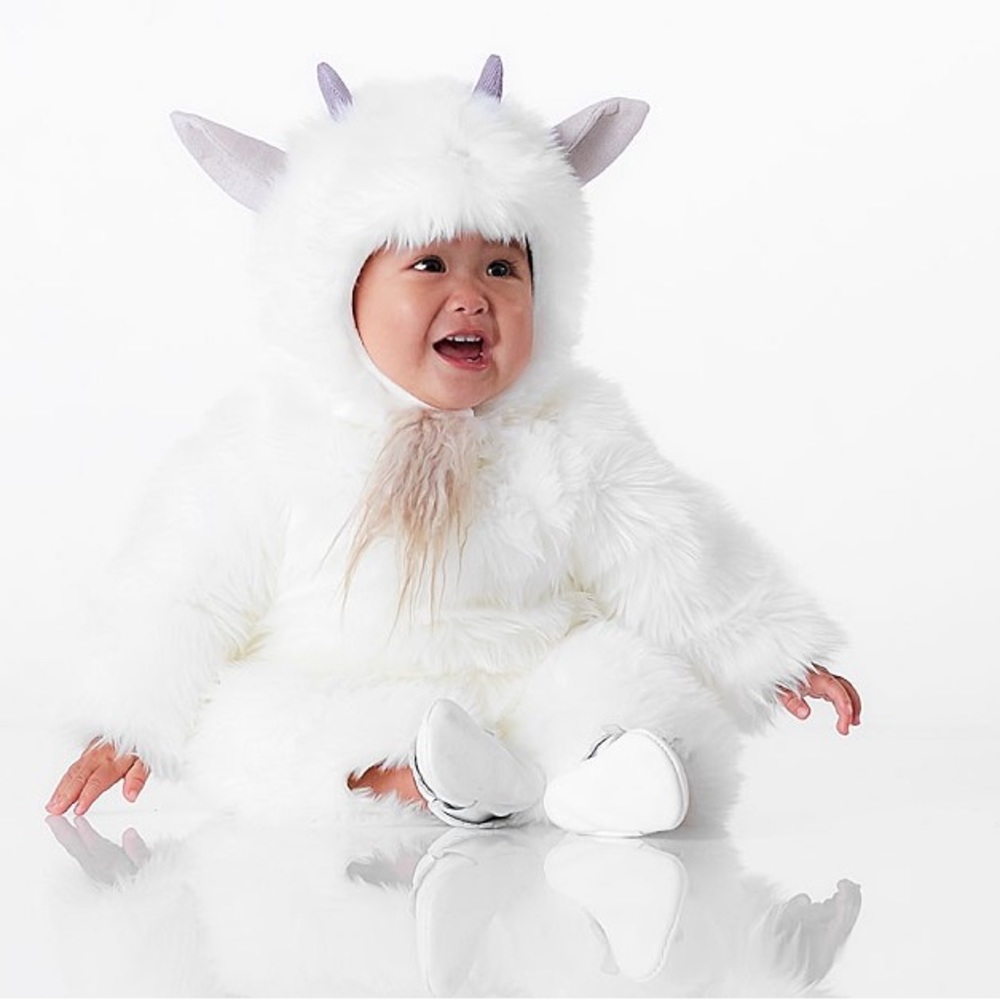 NWT Pottery Barn Kids Woodland Baby Goat Halloween Costume - 0-6 months
